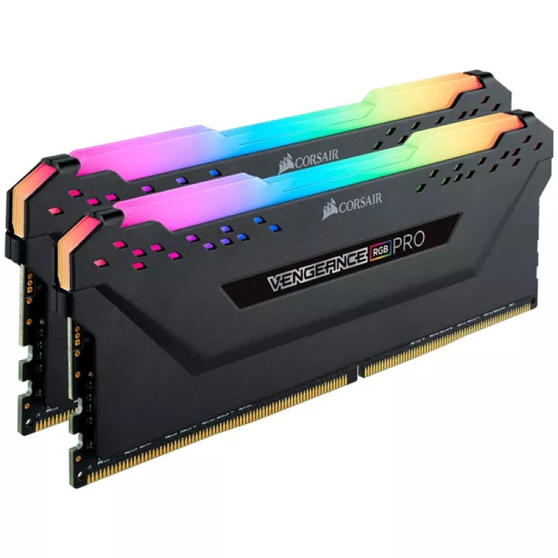 Corsair Vengeance RGB PRO 16GB (2x8GB) DDR4-2933 CL16 Memory Kit, Black