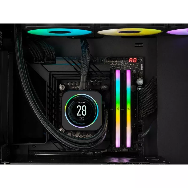 CORSAIR Memory 32GB DDR5 (2x16gb) Dram 6200mt/s CL36 Memory Kit Vengeance RGB Black