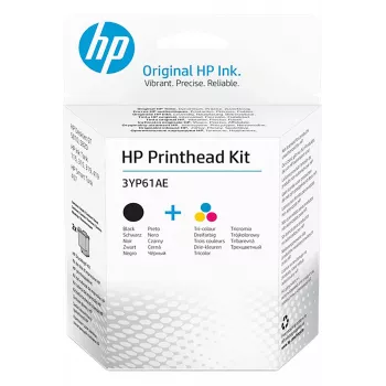 HP 3YP61AE Black/Tri-color GT Printhead Kit, Black, Cyan, Magenta, Yellow, Pigment-based ink, Dye-based ink, 2 pc(s)