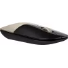 HP Z3700 Gold Wireless Mouse, Ambidextrous, Optical, RF Wireless, 1200 DPI, Gold