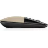 HP Z3700 Gold Wireless Mouse, Ambidextrous, Optical, RF Wireless, 1200 DPI, Gold