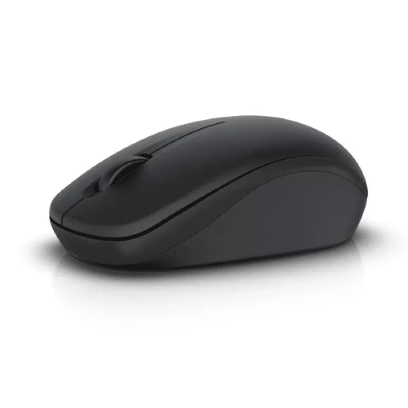 DELL Black Wireless Mouse-WM126, Ambidextrous, Optical, RF Wireless, 1000 DPI, Black