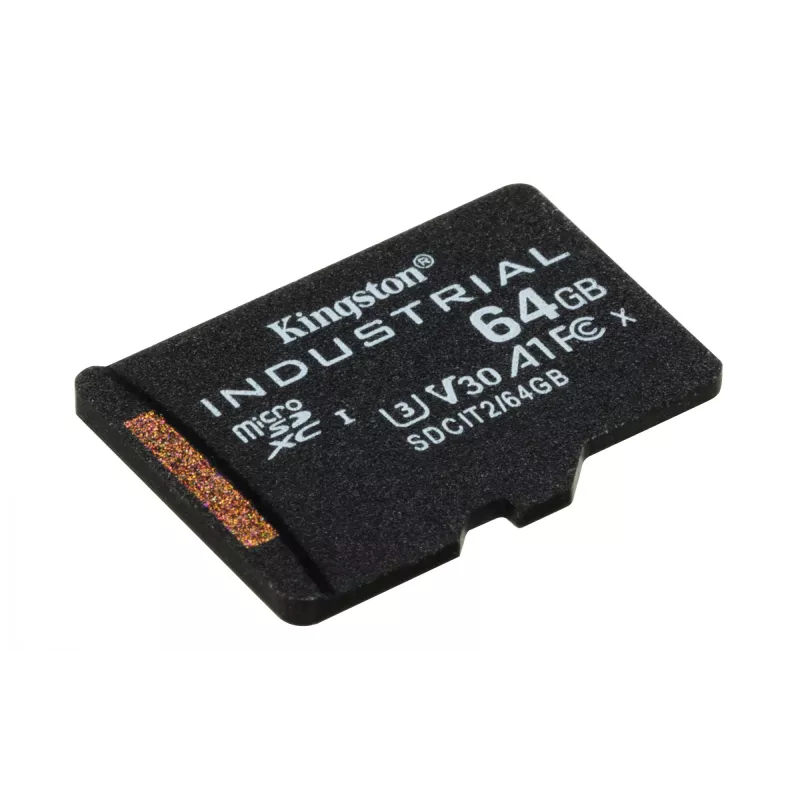 Kingston Technology 64GB microSDXC Industrial C10 A1 pSLC Card + SD Adapter