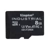 Kingston Technology 8GB microSDHC Industrial C10 A1 pSLC Card + SD Adapter