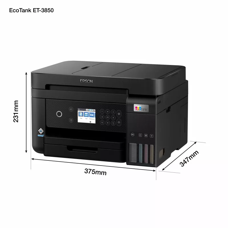 Epson EcoTank ET-3850 Inkjet A4 4800 x 1200 DPI 33 ppm Wi-Fi