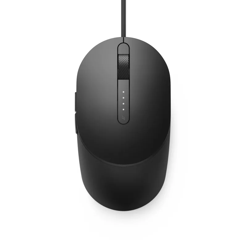 DELL Pro Wired Mouse - MS3220 - Black, Ambidextrous, Laser, USB Type-A, 3200 DPI, 2 ms, Black