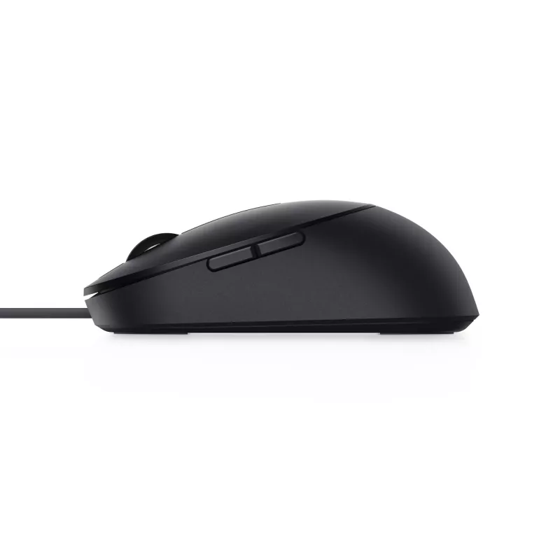 DELL Pro Wired Mouse - MS3220 - Black, Ambidextrous, Laser, USB Type-A, 3200 DPI, 2 ms, Black