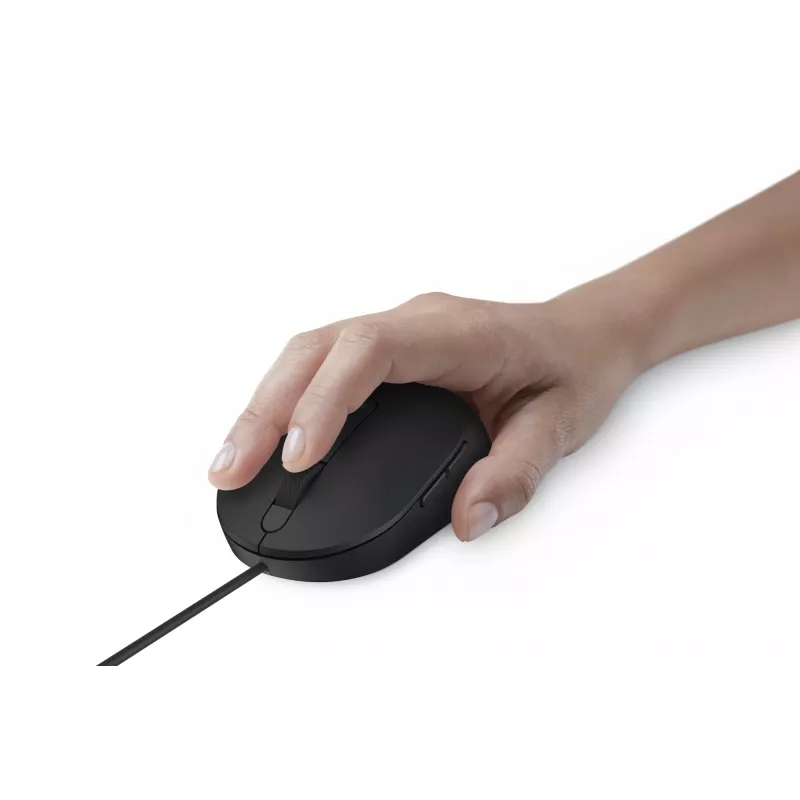 DELL Pro Wired Mouse - MS3220 - Black, Ambidextrous, Laser, USB Type-A, 3200 DPI, 2 ms, Black