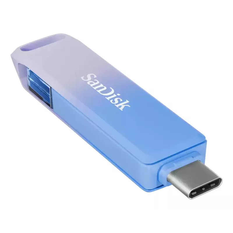 WESTERN DIGITAL SanDisk Creator Phone Drive - 128GB USB Stick - USB-C/Lightning - Blue