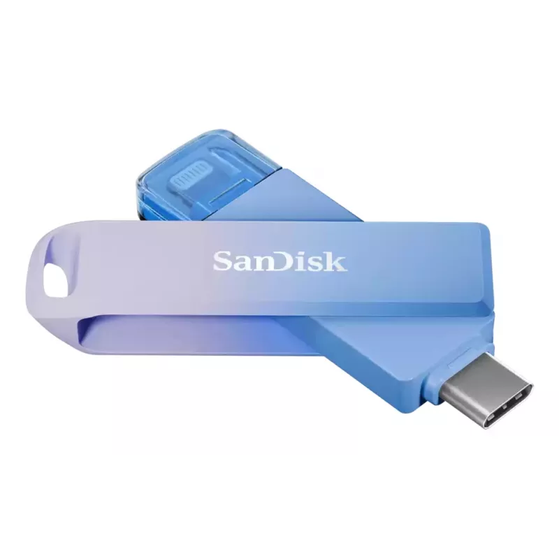 WESTERN DIGITAL SanDisk Creator Phone Drive - 128GB USB Stick - USB-C/Lightning - Blue