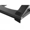 Manhattan Laptop and Tablet Stand, Adjustable (5 positions), Suitable for all tablets and laptops up to 15.6 inch, Portable and Lightweight, Steel, Black, Lifetime Warranty