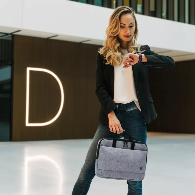 DICOTA Slim Eco Motion - 14-15.6in Notebook Case - Denim Blue / 600d Rpe Polyester