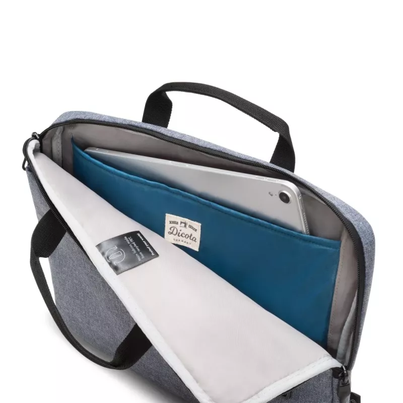 DICOTA Slim Eco Motion - 14-15.6in Notebook Case - Denim Blue / 600d Rpe Polyester