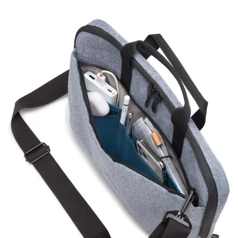 DICOTA Slim Eco Motion - 14-15.6in Notebook Case - Denim Blue / 600d Rpe Polyester