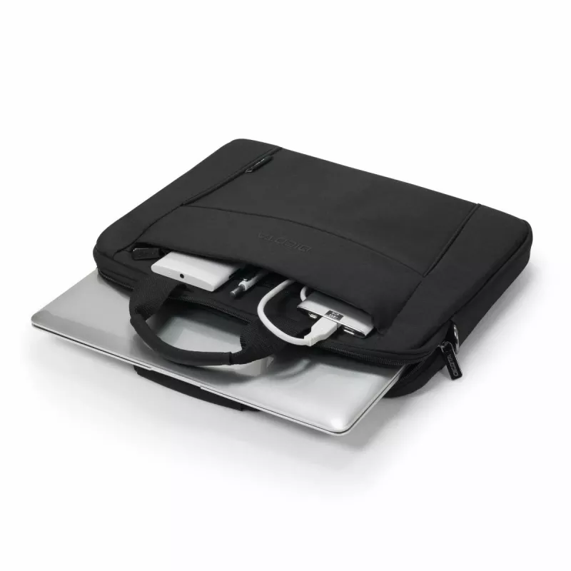 DICOTA Eco Slim Case Base - 15-15.6in Notebook Case - Black / 300d Rpet Polyester