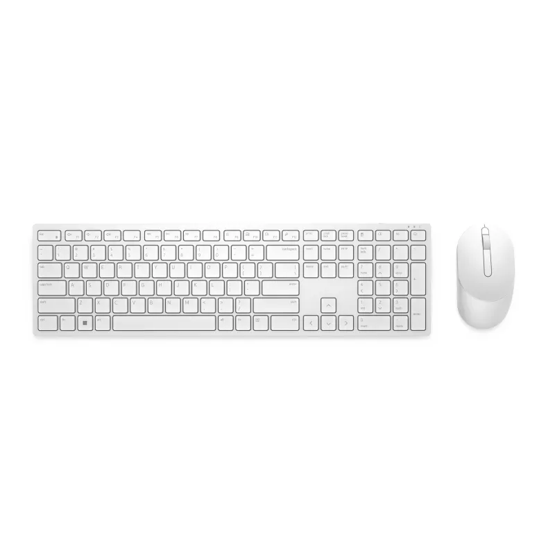 DELL KM5221W-WH Keyboard Mouse included Office RF Wireless QWERTZ German White
