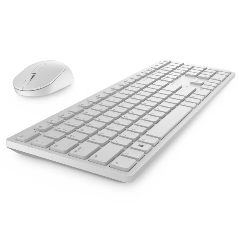 DELL KM5221W-WH Keyboard Mouse included Office RF Wireless QWERTZ German White