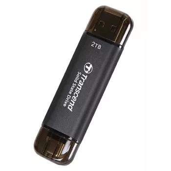 TRANSCEND Esd310c - 2TB Portable SSD - USB Type-a / USB Type-c