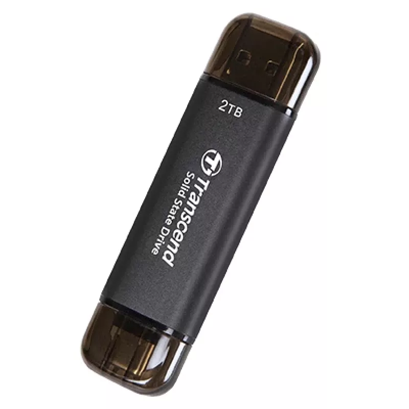TRANSCEND Esd310c - 2TB Portable SSD - USB Type-a / USB Type-c