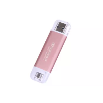 TRANSCEND Esd310p - 512GB Portable SSD - USB Type-a / USB Type-c - Pink