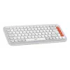 Logitech POP Icon Combo Keyboard Mouse Universal Bluetooth QWERTY US International Orange White