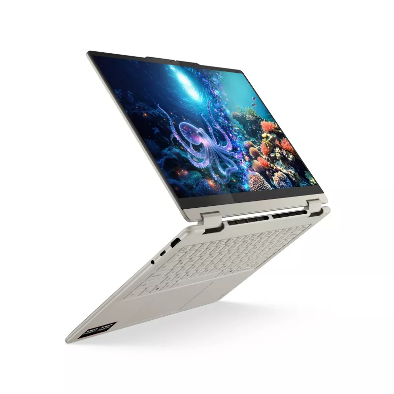 Lenovo Yoga 7 2-in-1 14AKP10 Copilot+ PC AMD Ryzen™ AI 7 350 Hybrid (2-in-1) 35.6 cm (14 inch) Touchscreen 2.8K 16 GB LPDDR5x-SDRAM 1 TB SSD Wi-Fi 7 (802.11be) Windows 11 Home German Grey