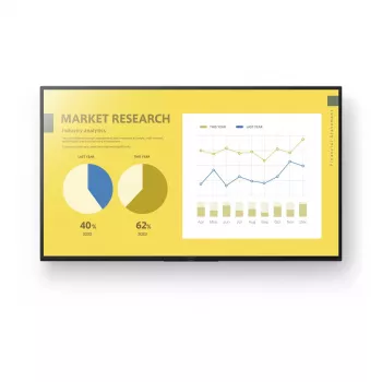Sony FW-55EZ20L Signage Display Digital signage flat panel 139.7 cm (55 inch) LED Wi-Fi 350 cd/m² 4K Ultra HD Black Android 16/7