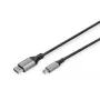 DIGITUS mini DP to DP 8K 60Hz. DP 1.4 Alu housing Black 2m