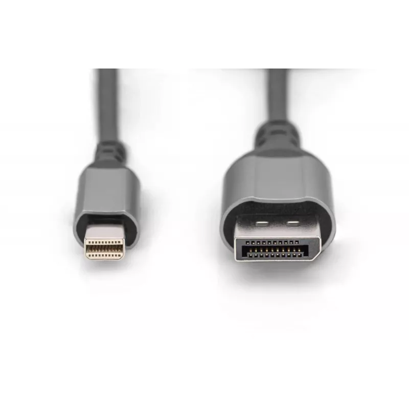DIGITUS mini DP to DP 8K 60Hz. DP 1.4 Alu housing Black 2m