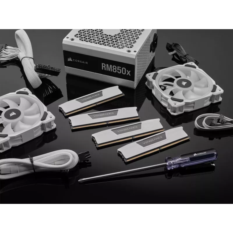 CORSAIR Memory 32GB (2x16gb) DDR5 Dram 6000mt/s CL36 AMD Expo & Intel Xmp Memory Kit Vengeance White