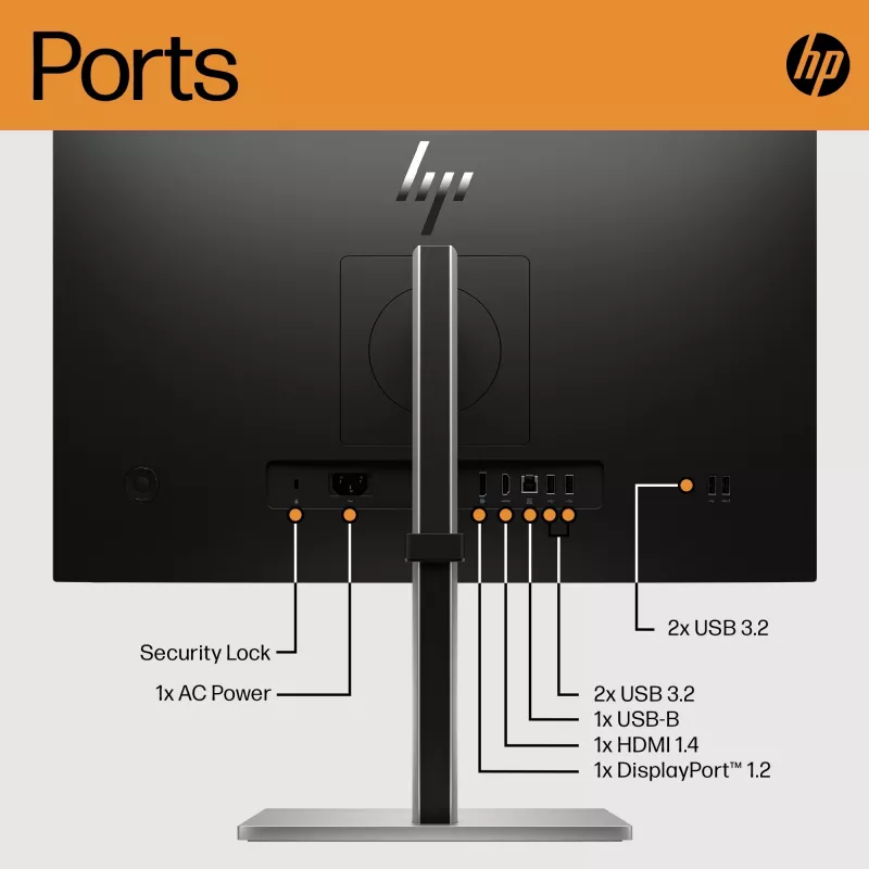 Monitor HP E-Series E24 G5 23.8 inch Full HD LCD 1920x1080