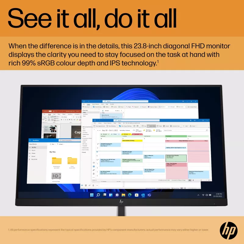 Monitor HP E-Series E24 G5 23.8 inch Full HD LCD 1920x1080