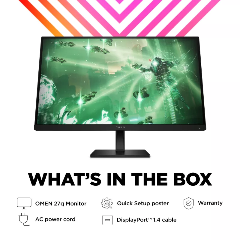 OMEN by HP 27 inch QHD 165Hz Gaming Monitor - OMEN 27q