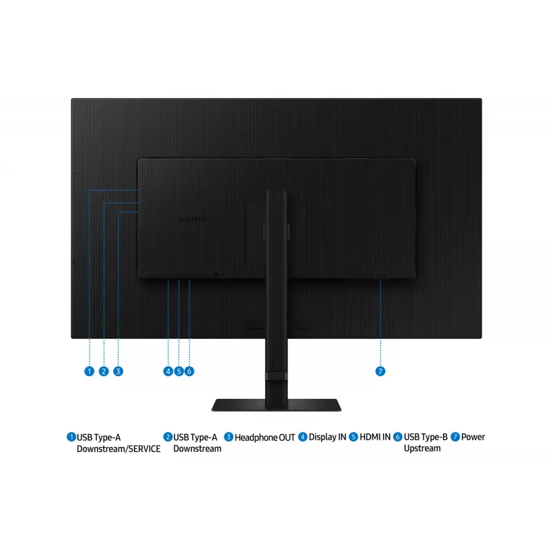 Samsung S80D computer monitor 94 cm (37 inch) 3840 x 2160 pixels 4K Ultra HD LCD Black