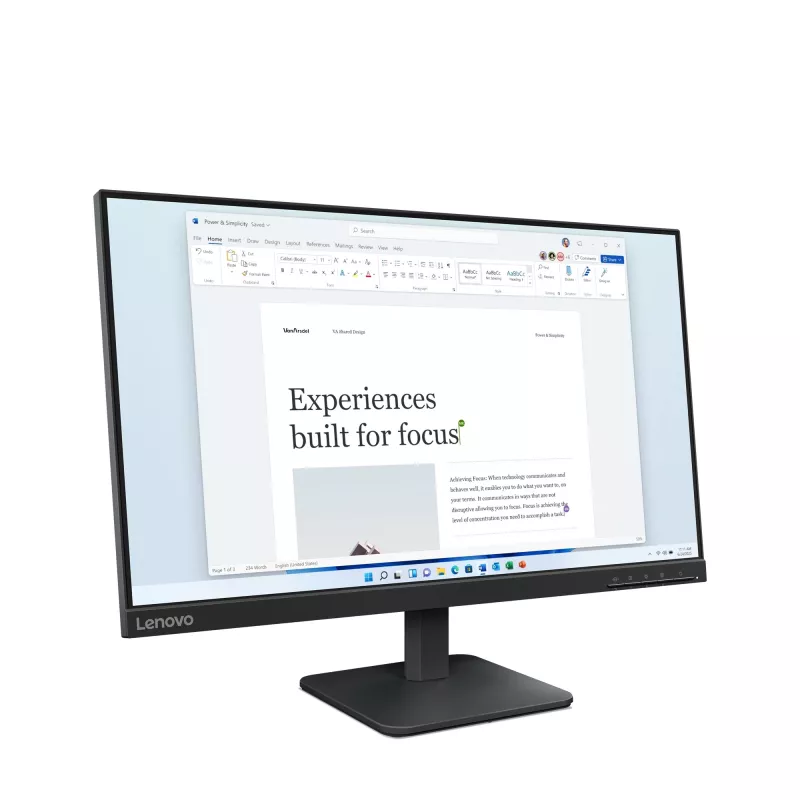 Lenovo L24-4e computer monitor 60.5 cm (23.8 inch) 1920 x 1080 pixels Full HD LCD Black