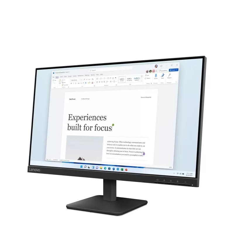 Lenovo L24-4e computer monitor 60.5 cm (23.8 inch) 1920 x 1080 pixels Full HD LCD Black