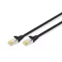 DIGITUS Patch cable - CAT6a - S/FTP - Snagless - Cu - 2m - black