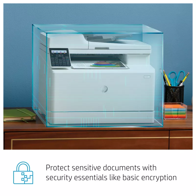 HP Color LaserJet Pro MFP M183fw, Laser, Colour printing, 600 x 600 DPI, A4, Direct printing, White