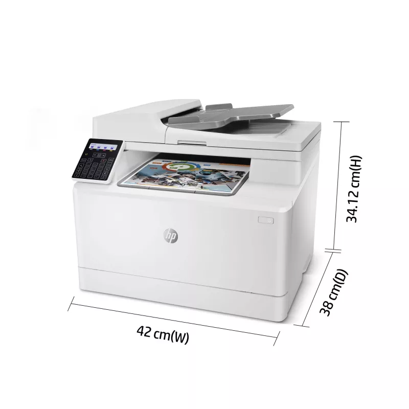 HP Color LaserJet Pro MFP M183fw, Laser, Colour printing, 600 x 600 DPI, A4, Direct printing, White