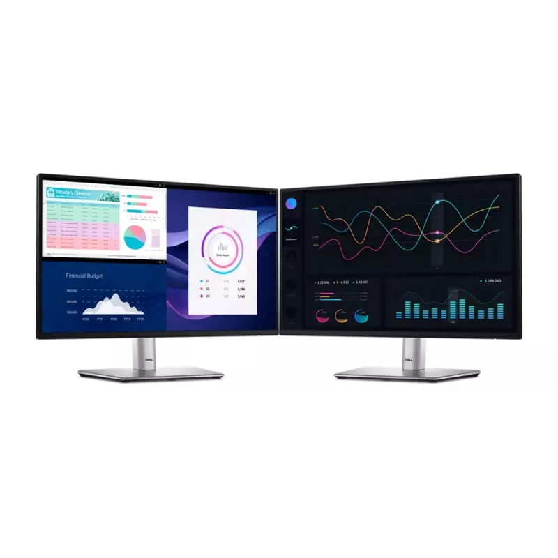 DELL P Series P2225H computer monitor 54.6 cm (21.5 inch) 1920 x 1080 pixels Full HD LCD Black, Silver