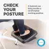 Foot rest Fellowes Standard ergonomic under-desk foot support, black, height-adjustable, 330 mm width