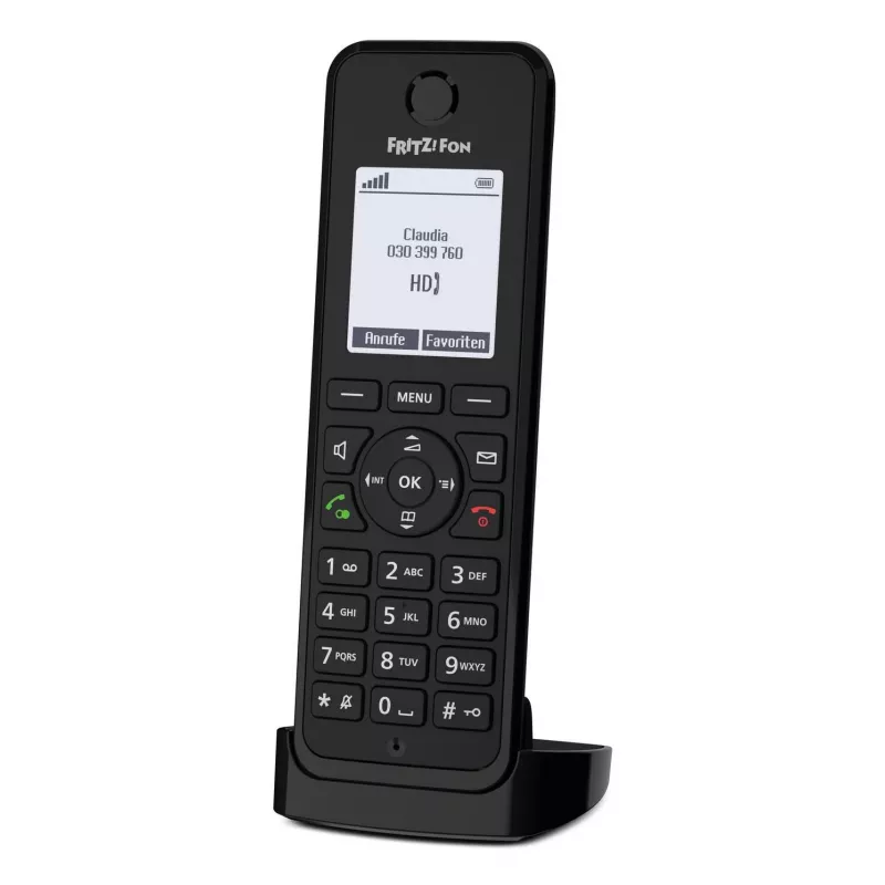 DECT telephone FRITZ Fon M3 Wireless handset Caller ID Black
