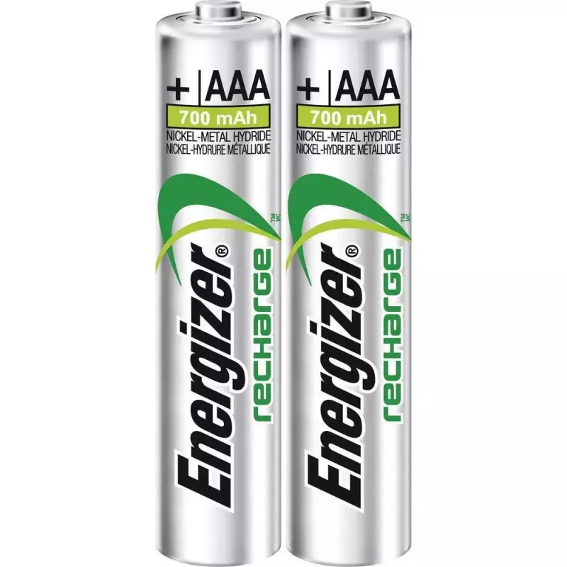 Rechargeable battery Energizer Power Plus AAA NiMH 1.2 V, 2 pcs, 44.5 mm x 10.5 mm, 11 g