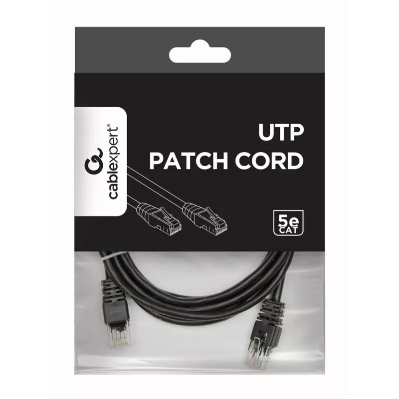 GEMBIRD Patch Cable - Cat 5e - UTP - 2m - Black