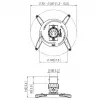 Ceiling projector mount Vogel's PPC1500 white — adjustable height, for easy installation