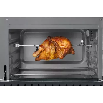 Caso TO20 20L 1650W Black Electric Oven with Grill, Convection, Rotisserie, Timer, 70-230°C, Cool-Touch