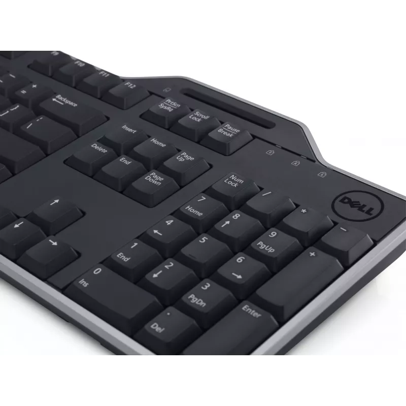 DELL Pro Smartcard Keyboard - KB813 - Russian (QWERTY), Full-size (100%), Wired, USB, QWERTY, Black