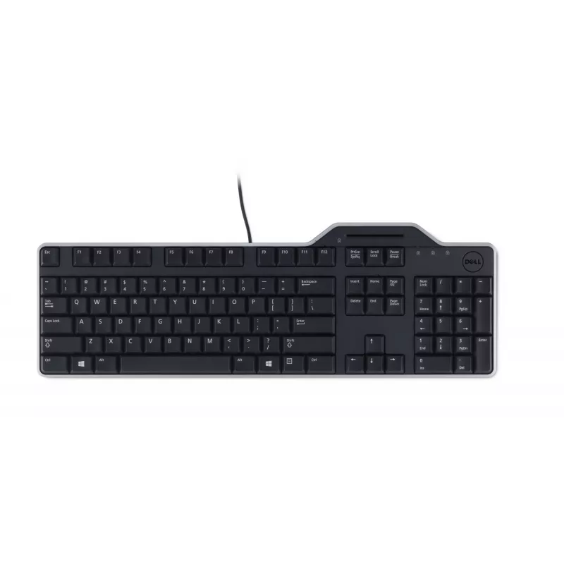 DELL Pro Smartcard Keyboard - KB813 - Russian (QWERTY), Full-size (100%), Wired, USB, QWERTY, Black