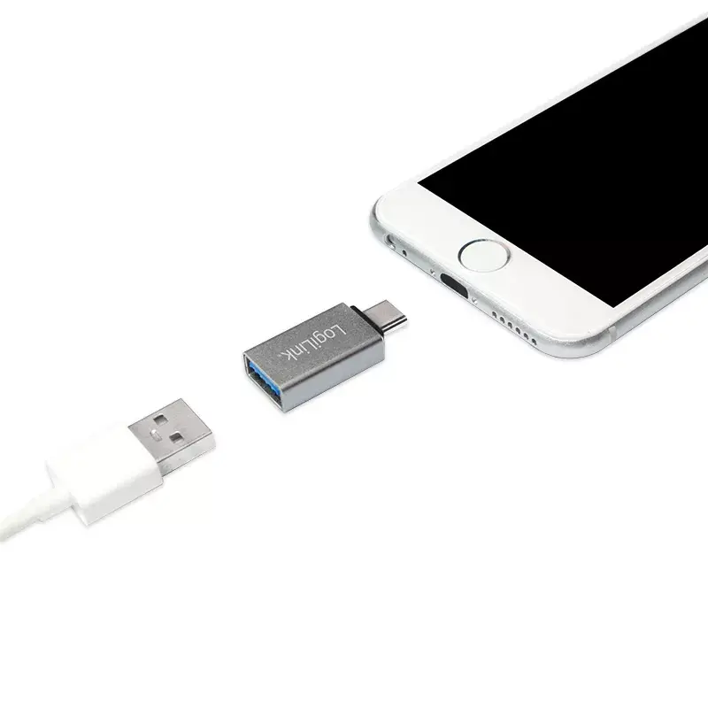 Cable Gender Changer LogiLink AU0040 USB 3.1 C USB 3.0 A Micro USB 2.0 Aluminium
