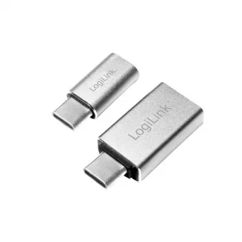 Cable Gender Changer LogiLink AU0040 USB 3.1 C USB 3.0 A Micro USB 2.0 Aluminium